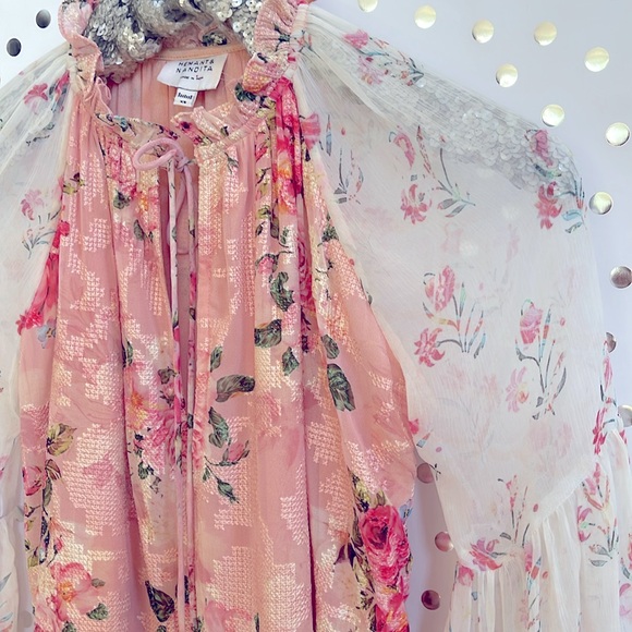 Hemant & Nandita Georgette Blouse ~ - Picture 6 of 10